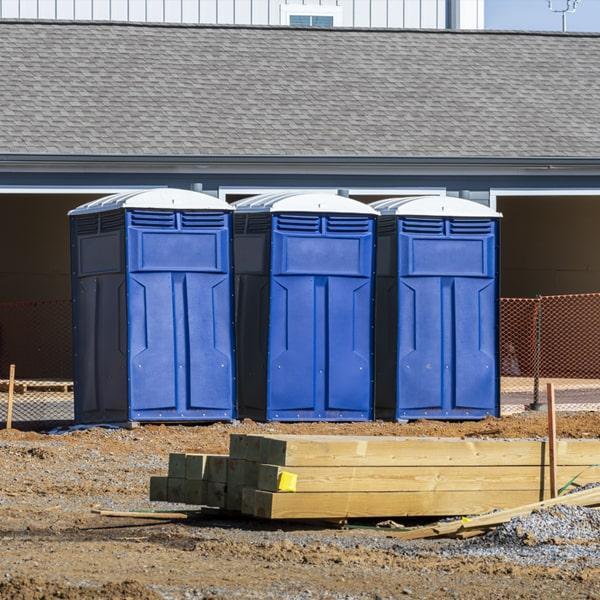 Heavy-duty construction site porta potty in Wylie, Texas